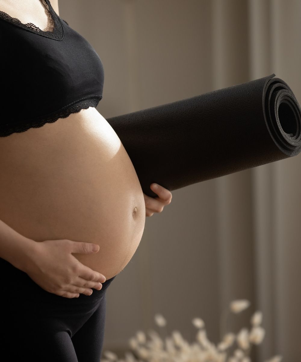 Mama Babybauch mit Matte